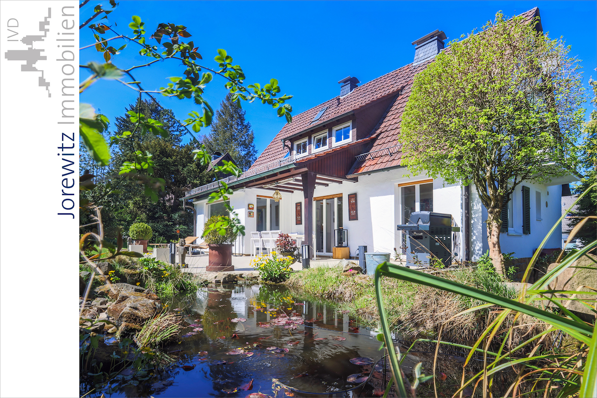001 - Terrasse - Teich - Ansicht 1