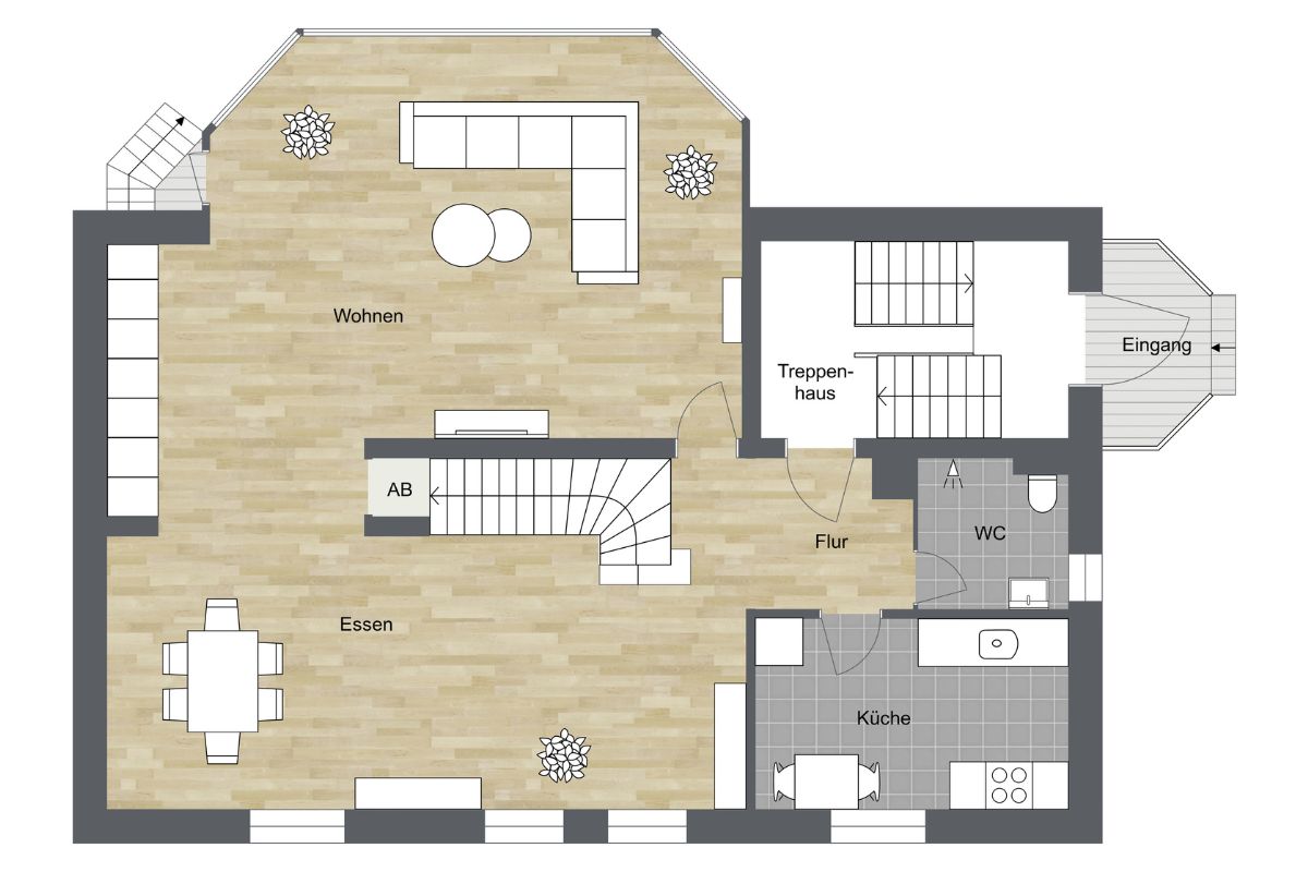 021 - Grundrissplan - Erdgeschoss