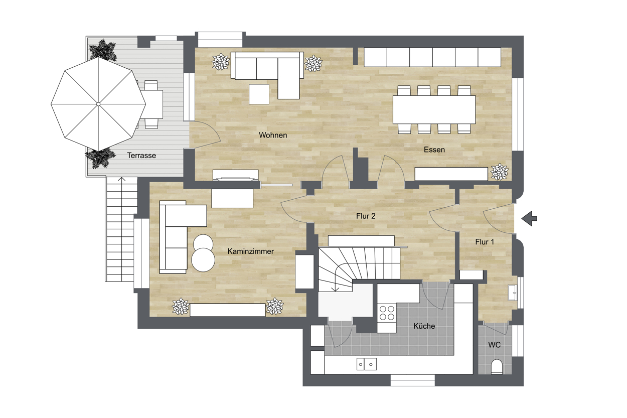019 - Grundriss Erdgeschoss