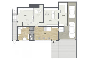 030 - Grundrissplan Hanggeschoss