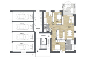 014 - Haus B - Grundriss Erdgeschoss