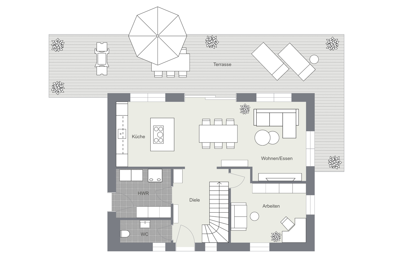 027 - Grundrissplan Erdgeschoss
