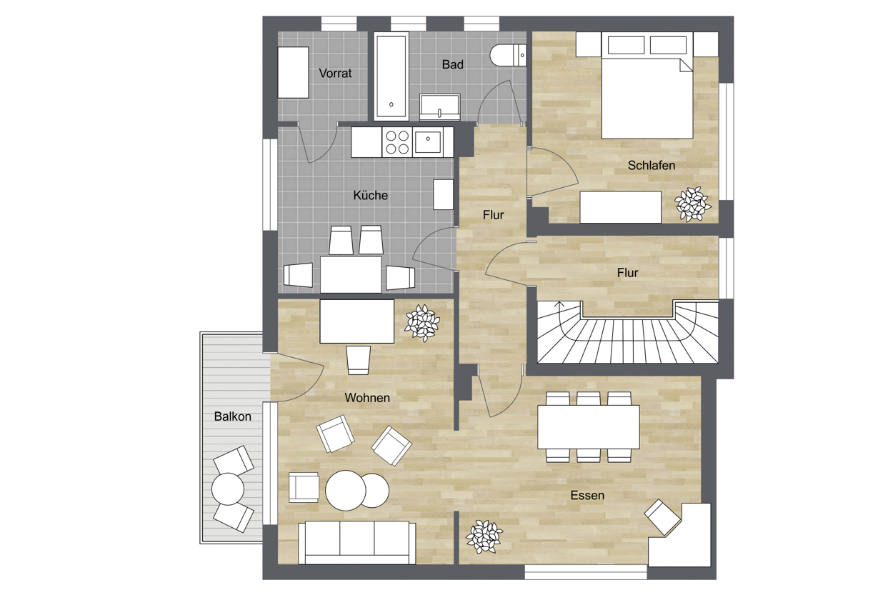 029 - Grundrissplan Obergeschoss