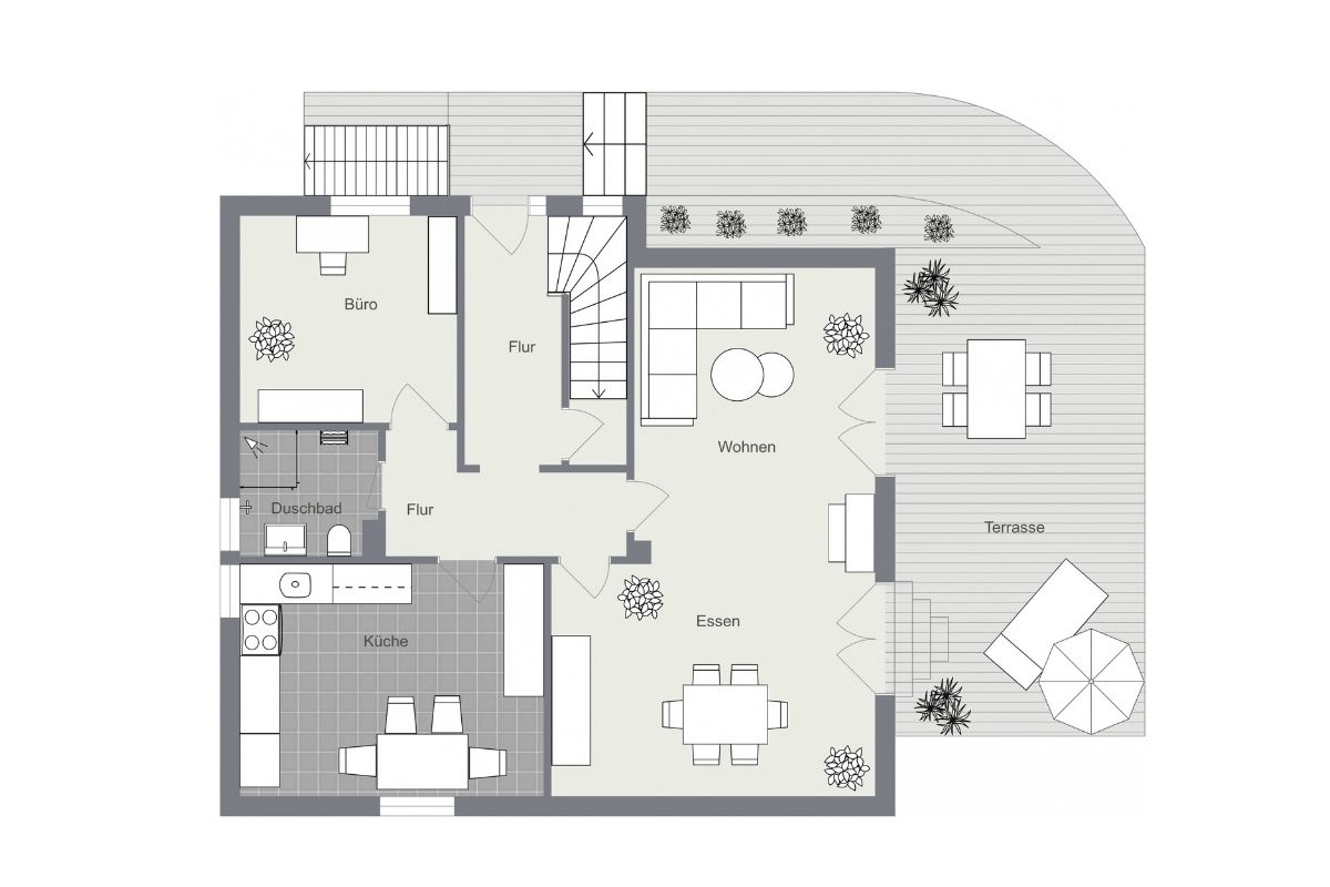 017 - Grundrissplan Erdgeschoss