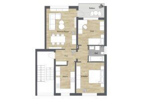 011 - Grundrissplan 1. Obergeschoss