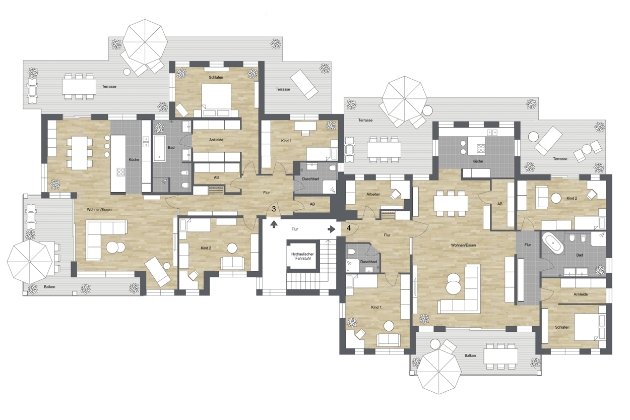 012 - Grundrissplan Erdgeschoss