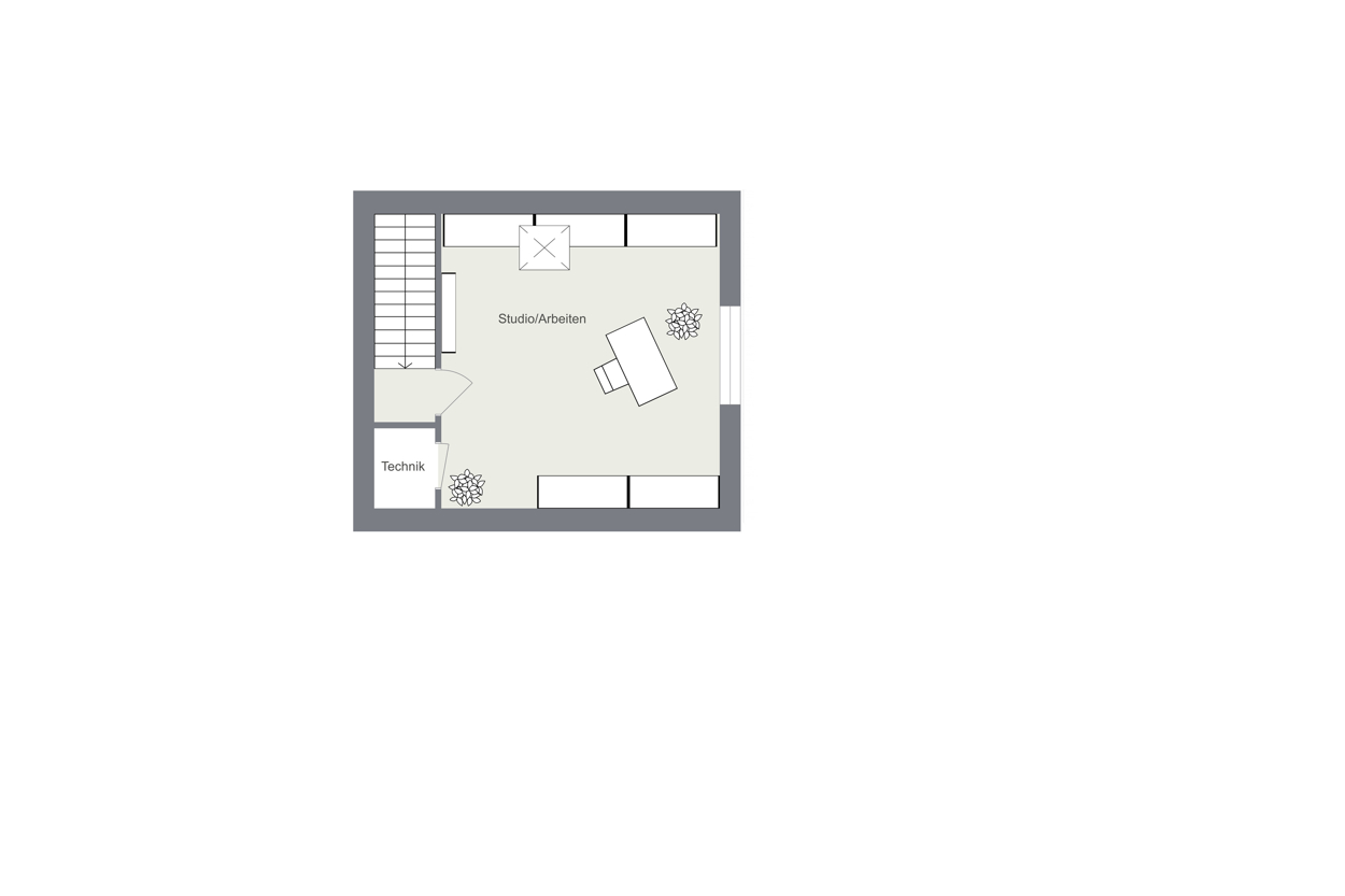 022 - Grundrissplan Spitzboden