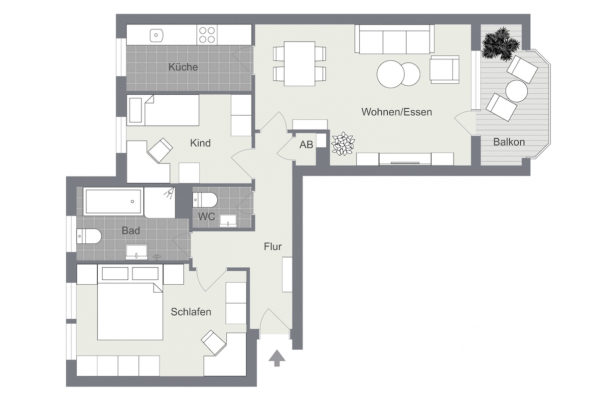 014 - Grundrissplan Erdgeschoss