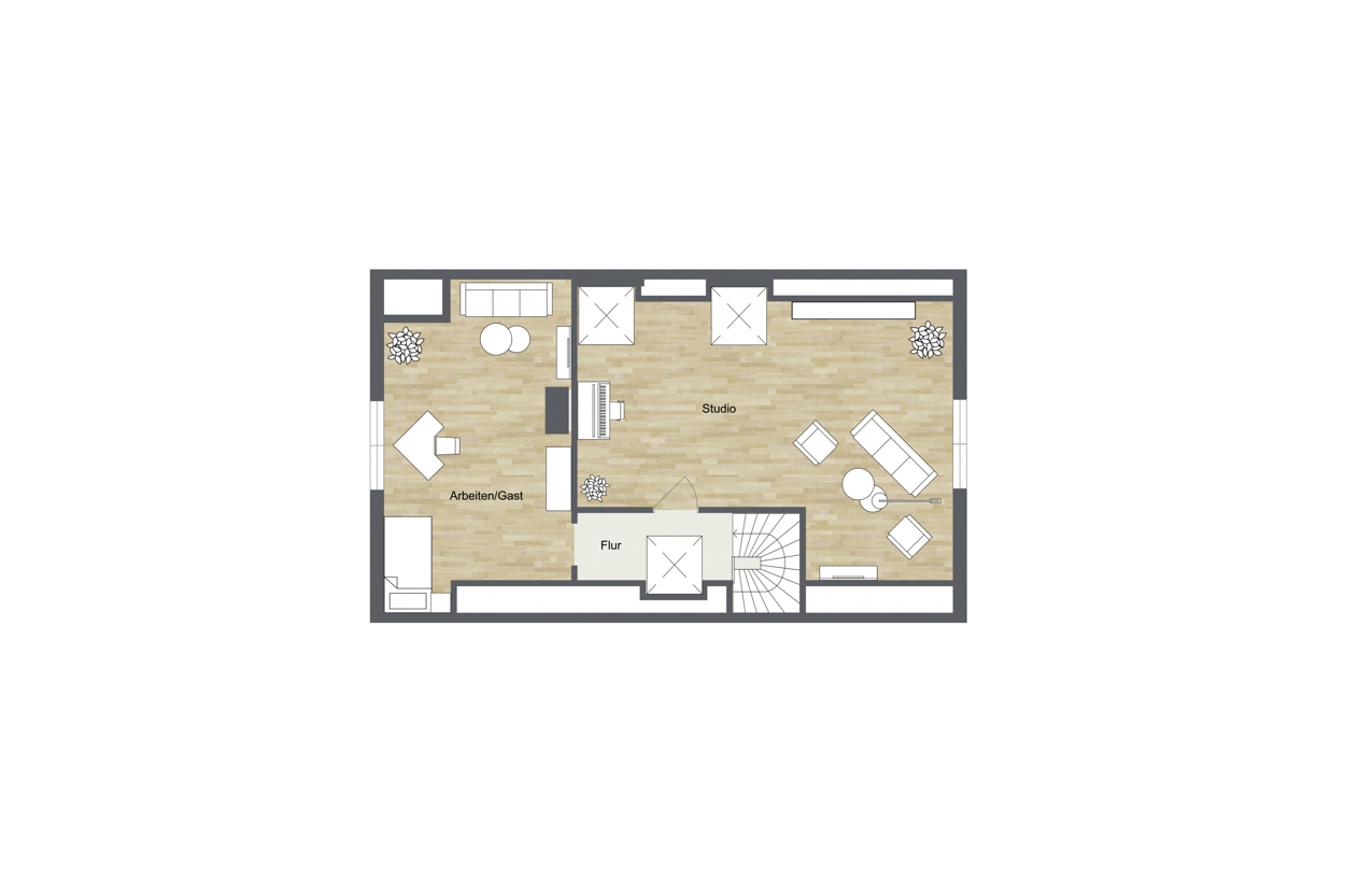 037 - Grundriss Spitzboden