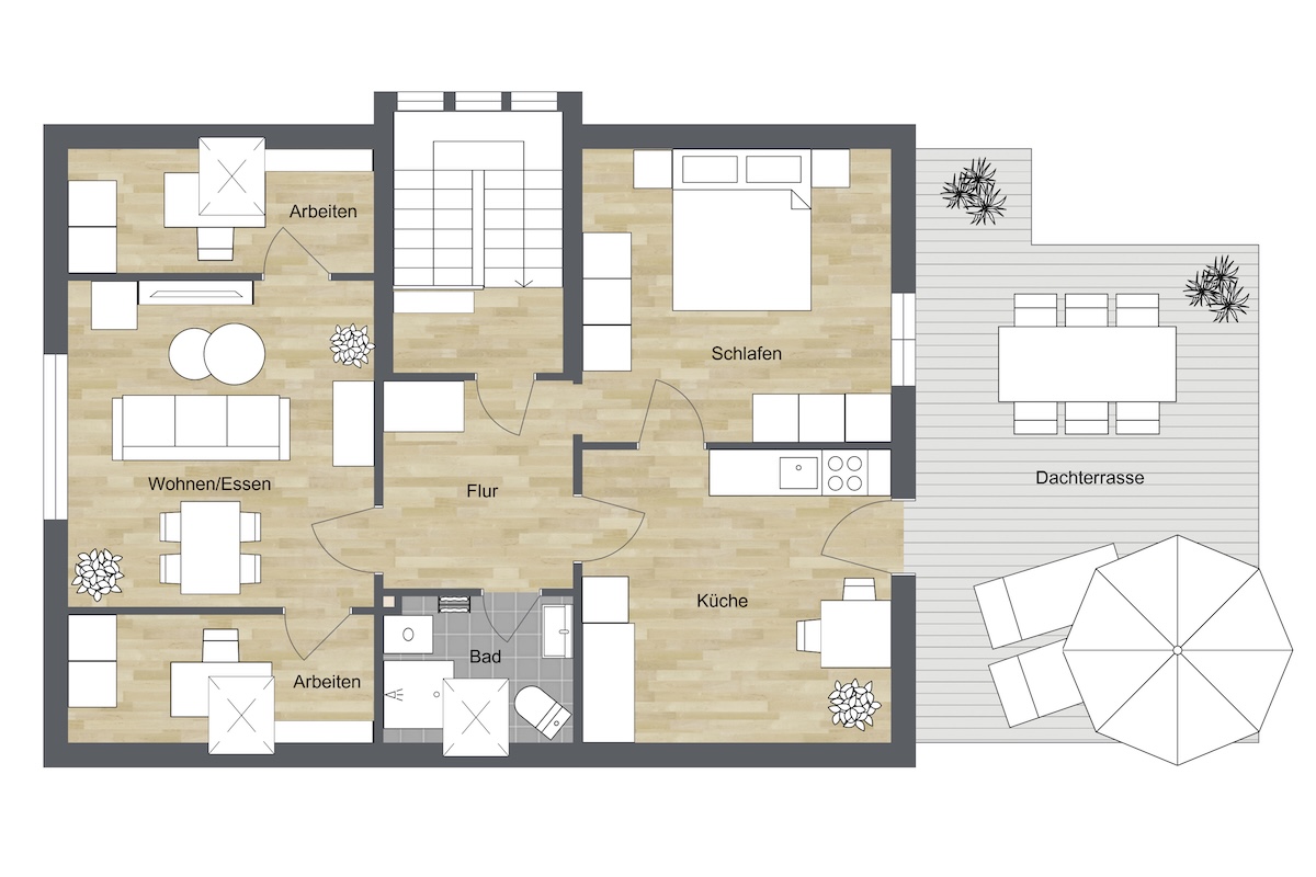 028 - Grundrissplan Dachgeschoss