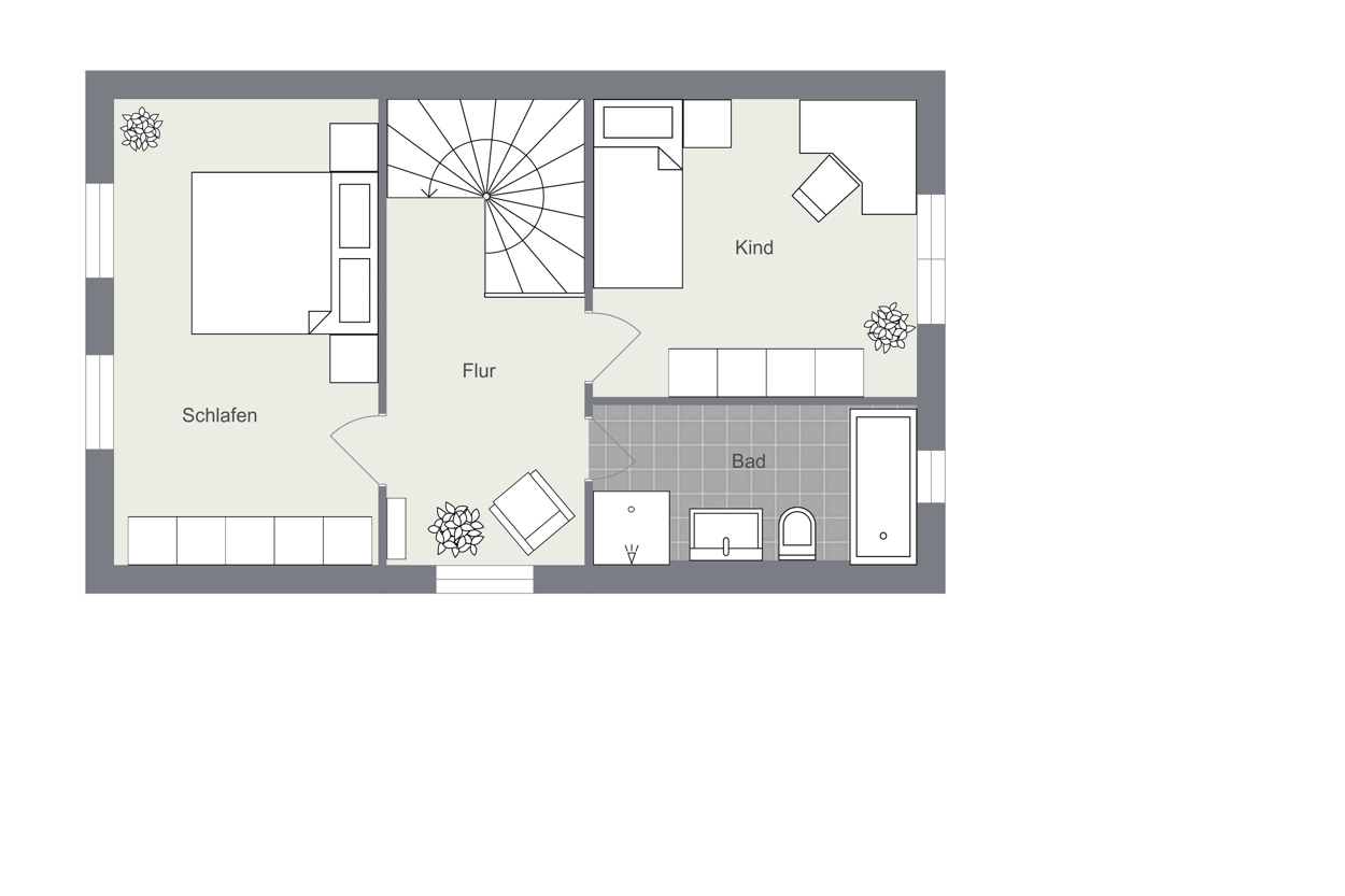 021 - Grundrissplan Obergeschoss