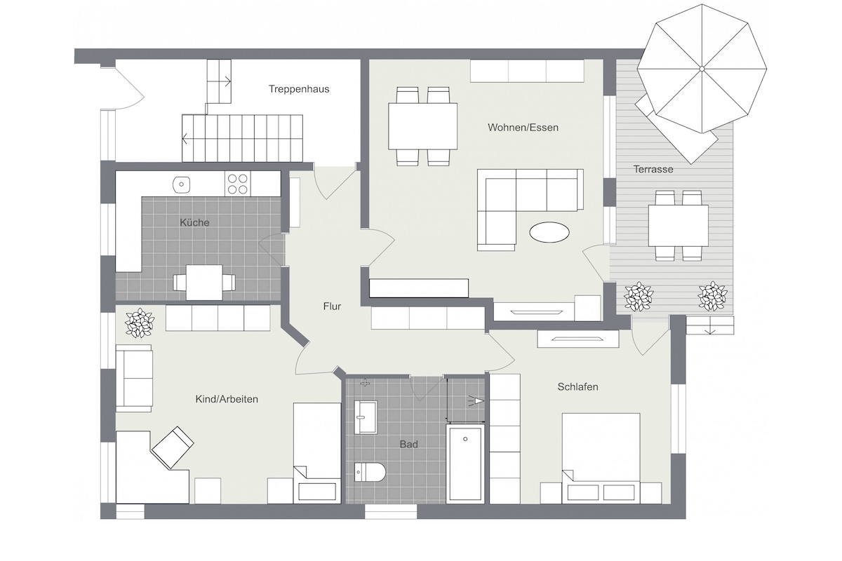 015 - Grundrissplan Erdgeschoss