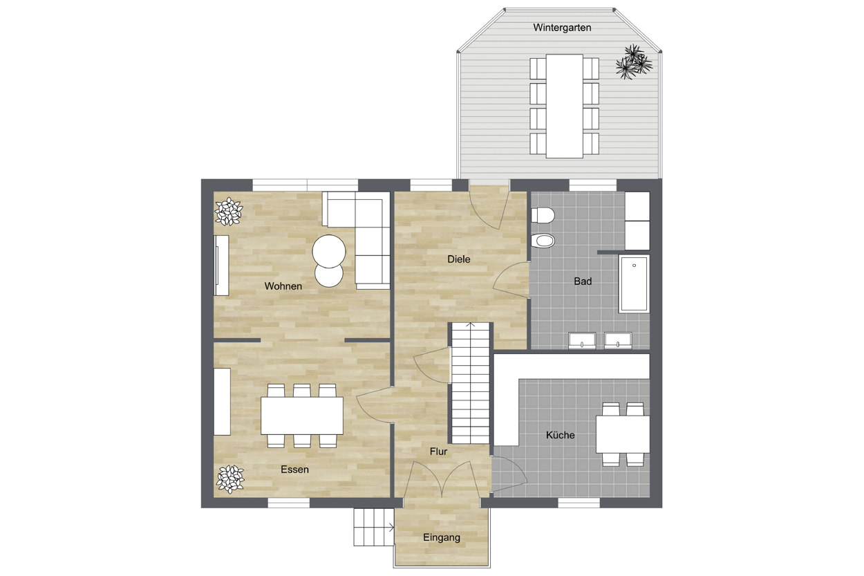 021 - Grundrissplan Erdgeschoss