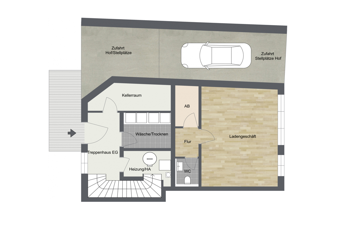030 - Grundrissplan Haus 2 - Erdgeschoss