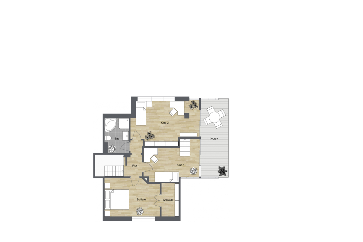 046 - Grundrissplan Obergeschoss