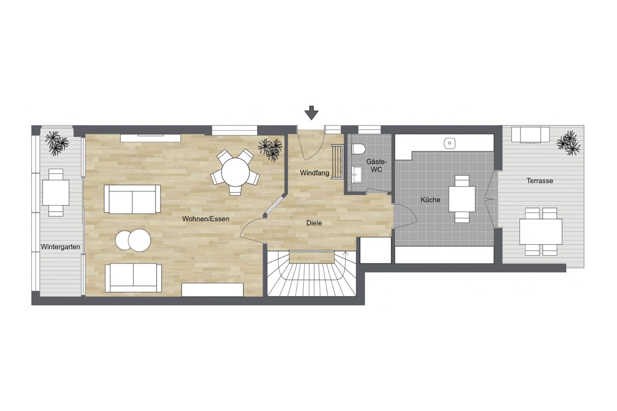 018 - Grundrissplan Erdgeschoss