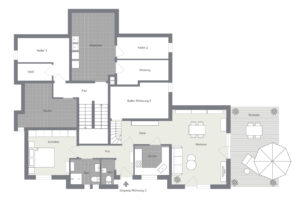 033 - Grundrissplan Hanggeschoss