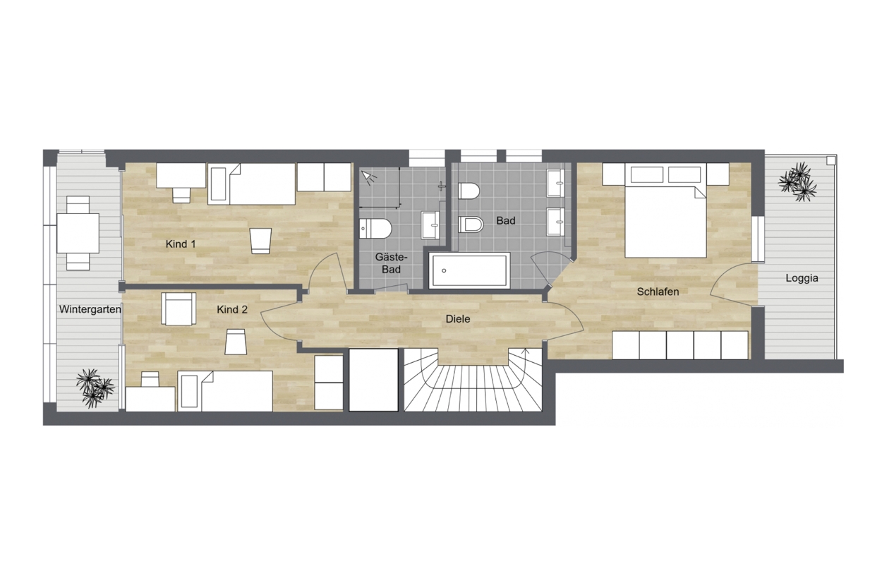 019 - Grundrissplan Obergeschoss