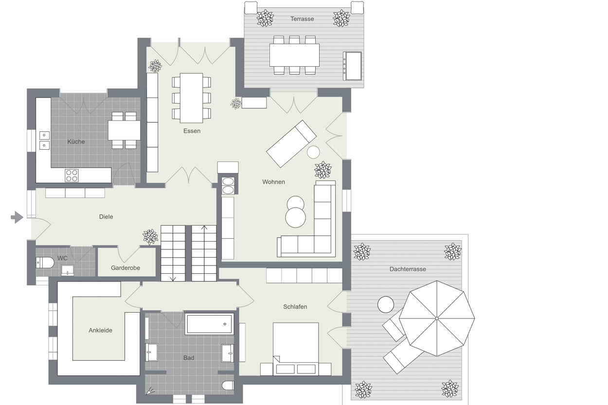 034 - Grundrissplan Erdgeschoss
