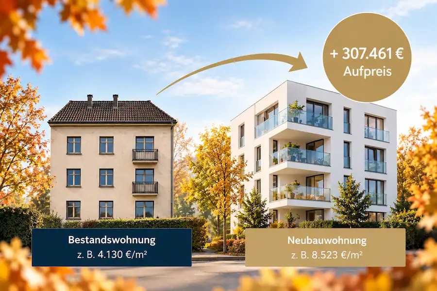 Bestand vs. Neubau ImmoNews Beispiel