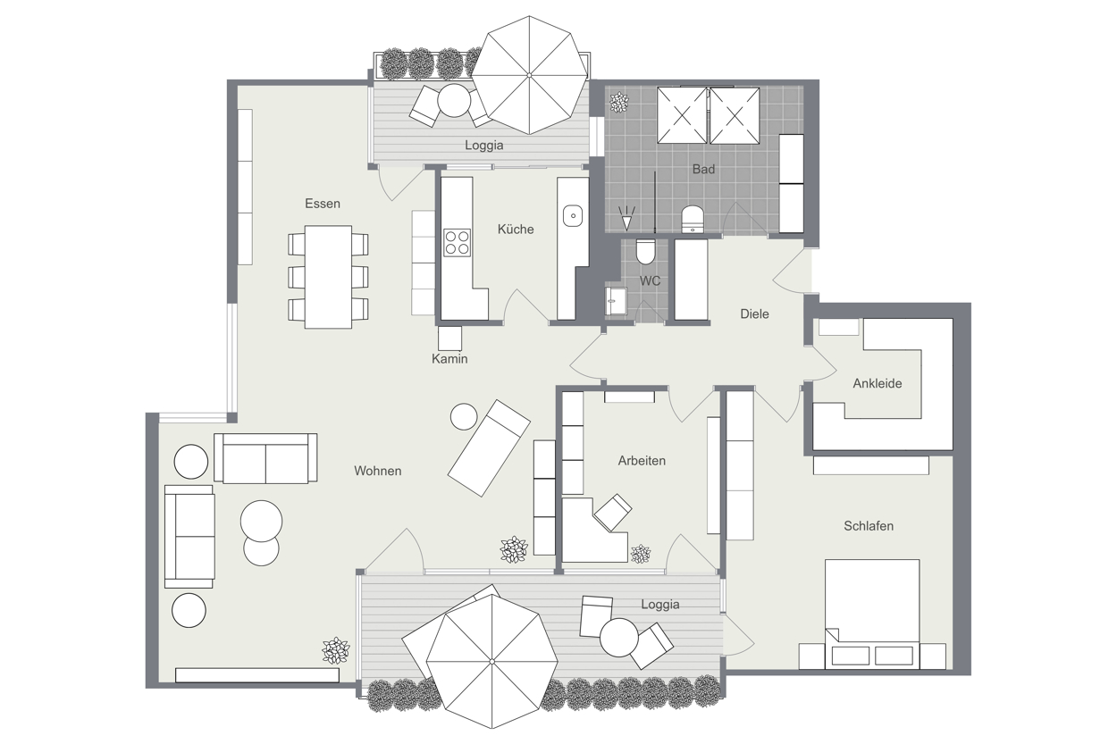 021 - Grundriss Dachgeschoss