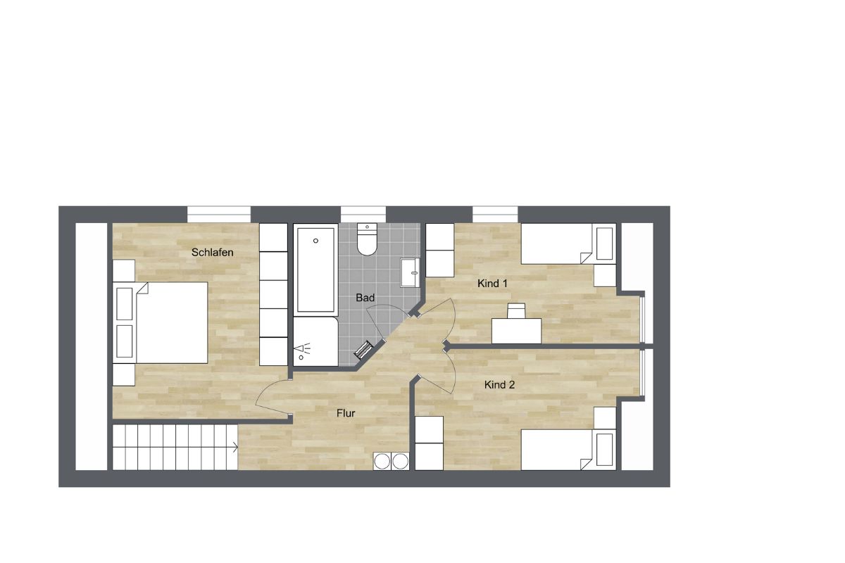 021 - Grundrissplan Obergeschoss