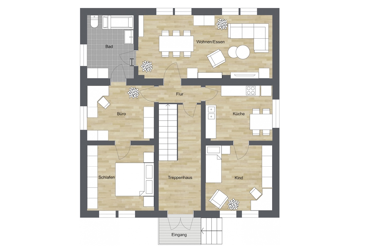017 - Grundrissplan Erdgeschoss