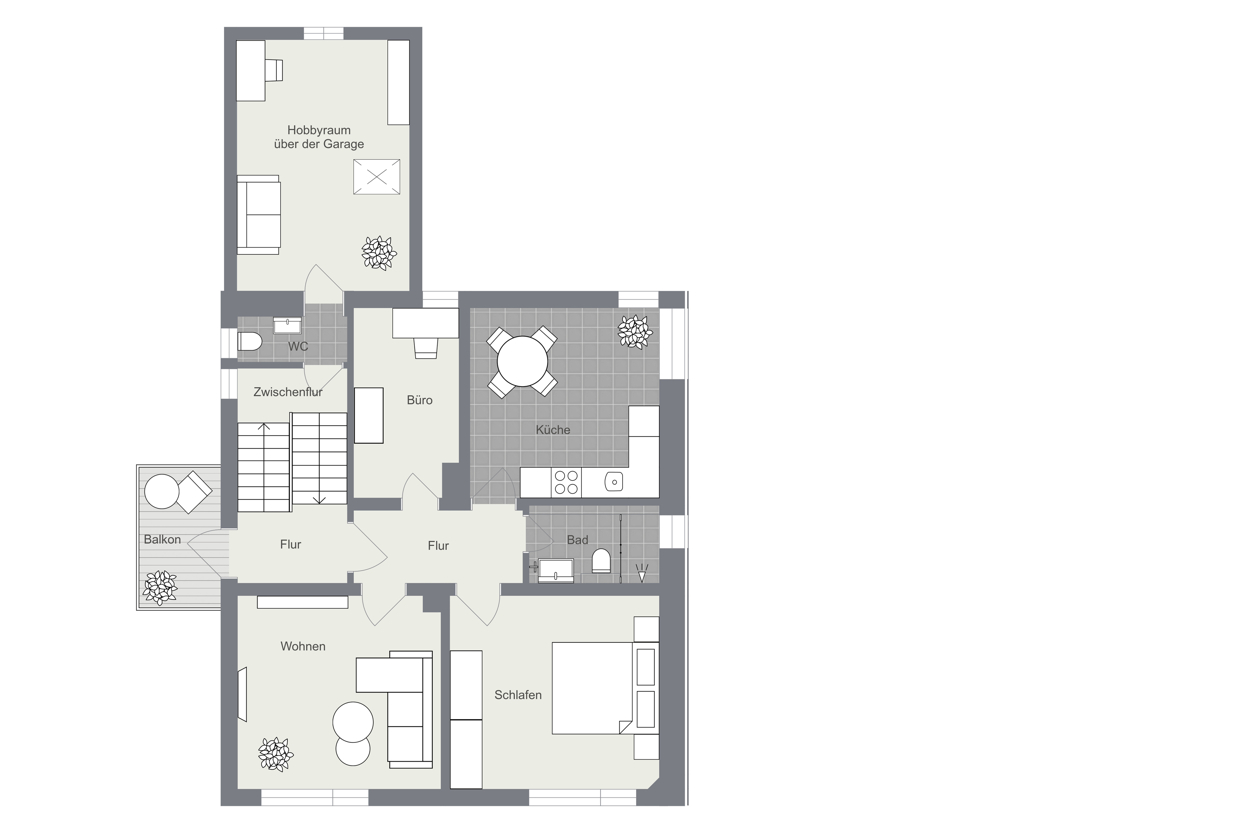 024 - Grundrissplan Obergeschoss
