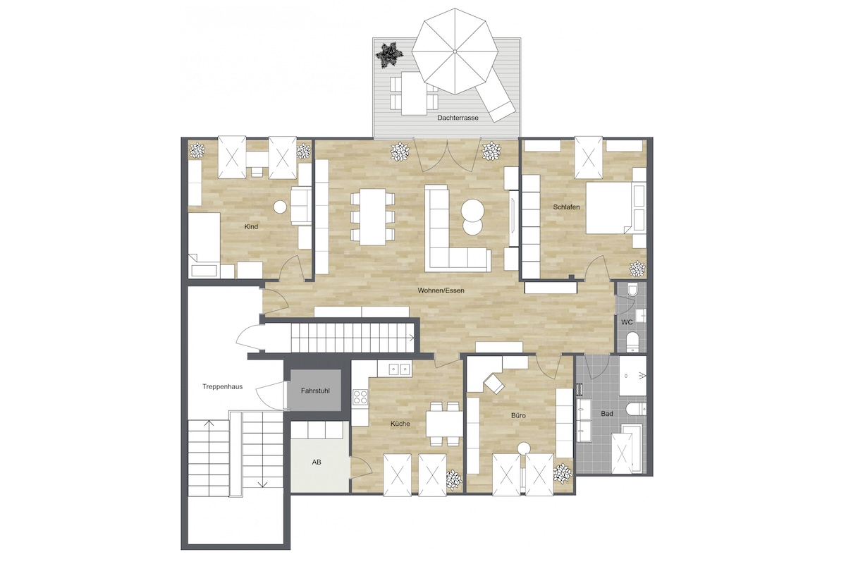 019 - Grundrissplan Dachgeschoss
