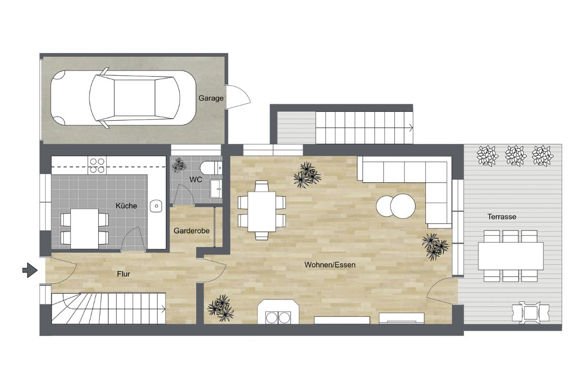 020 - Grundrissplan Erdgeschoss