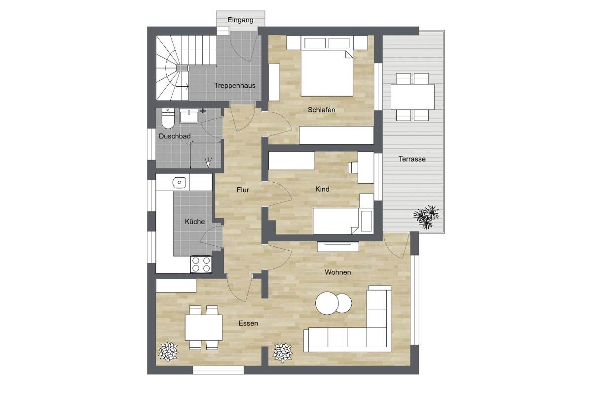 020 - Grundrissplan Erdgeschoss