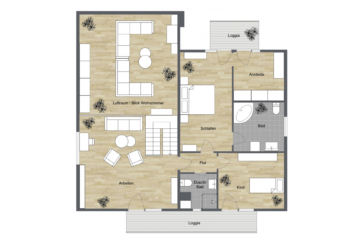 042 - Grundriss Dachgeschoss