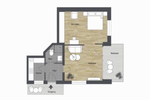 006 - Grundrissplan Einliegerwohnung