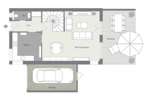 020 - Grundrissplan Erdgeschoss