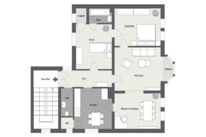 018 - Grundrissplan Obergeschoss