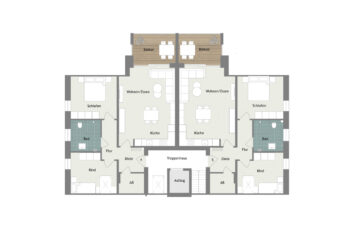 Bi-Stieghorst: Moderne und helle 4 Zimmer-Neubauwohnung mit Balkon - 005 - Grundrissplan Haus A - Dachgeschoss