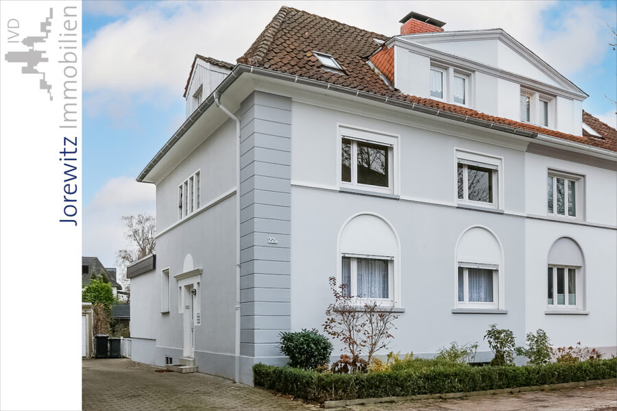 Wohnen in Bielefeld-Mitte - Nähe Lenkwerk: Gemütliches Ein- bis Zweifamilienhaus mit schönem Garten - 001 - Straßenansicht